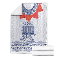 Queen Salote College 100 Years Anniversary Blanket Tonga QSC White LT7 - Polynesian Pride