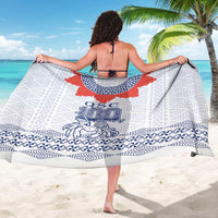 Queen Salote College 100 Years Anniversary Sarong Tonga QSC White LT7 - Polynesian Pride