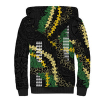 Hawaii Aloha Kakau Sherpa Hoodie Puakenikeni and Maile Lei Twist LT7 - Polynesian Pride