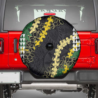 Hawaii Aloha Kakau Spare Tire Cover Puakenikeni and Maile Lei Twist LT7 - Polynesian Pride