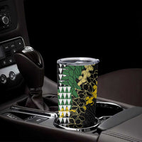 Hawaii Aloha Kakau Tumbler Cup Puakenikeni and Maile Lei Twist LT7 - Polynesian Pride