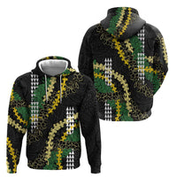 Hawaii Aloha Kakau Zip Hoodie Puakenikeni and Maile Lei Twist LT7 - Polynesian Pride
