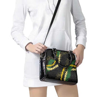Hawaii Puakenikeni - Maile Lei Shoulder Handbag Obsidian Black