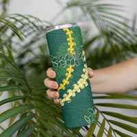 Hawaii Puakenikeni - Maile Lei Skinny Tumbler Sage Green LT7 - Polynesian Pride