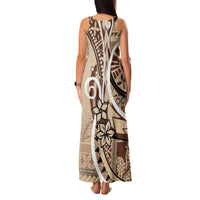 Samoa Siapo Classic Motif Family Matching Tank Maxi Dress and Hawaiian Shirt Manuia le tutoatasi o Samoa Independence LT7 - Polynesian Pride