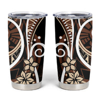 Samoa Siapo Classic Motif Tumbler Cup Manuia le tutoatasi o Samoa Independence Black Style