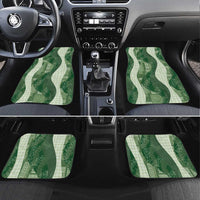 Polynesian Tribal Pattern Patchwork Picturesque Car Mats Sage Green