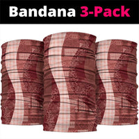 Polynesian Tribal Pattern Patchwork Picturesque Neck Gaiter Crimson