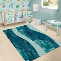 Polynesian Tribal Pattern Patchwork Picturesque Area Rug Oceanic
