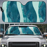 Polynesian Tribal Pattern Patchwork Picturesque Auto Sun Shade Oceanic