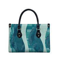 Polynesian Tribal Pattern Patchwork Picturesque Leather Bag Oceanic