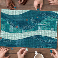 Polynesian Tribal Pattern Patchwork Picturesque Puzzle Oceanic