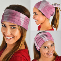 Polynesian Tribal Pattern Patchwork Picturesque Neck Gaiter Rose Pink