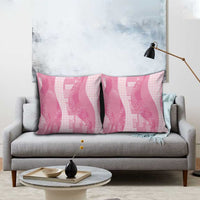 Polynesian Tribal Pattern Patchwork Picturesque Pillow Cover Rose Pink
