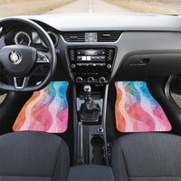 Polynesian Tribal Pattern Patchwork Picturesque Car Mats Holographic