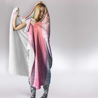 Polynesian Tribal Pattern Patchwork Picturesque Hooded Blanket Holographic