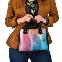 Polynesian Tribal Pattern Patchwork Picturesque Shoulder Handbag Holographic