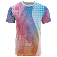 Polynesian Tribal Pattern Patchwork Picturesque T Shirt Holographic