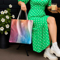 Polynesian Tribal Pattern Patchwork Picturesque Tote Bag Holographic