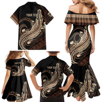 Personalized Solomon Islands Crocodile Family Matching Mermaid Dress and Hawaiian Shirt Hapi Isles - Independence Anniversary LT7 - Polynesian Pride