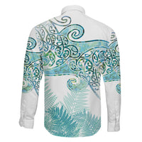 Aotearoa Maori Koru Curves Family Matching Mermaid Dress and Hawaiian Shirt Mossy Paua Shell LT7 - Polynesian Pride