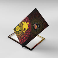 Papua New Guinea Independence Canvas Wall Art Tapa Circle