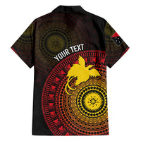 Papua New Guinea Independence Personalized Family Matching Off Shoulder Maxi Dress and Hawaiian Shirt Tapa Circle LT7 - Polynesian Pride