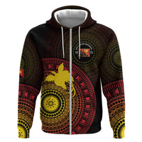 Papua New Guinea Independence Personalized Hoodie Tapa Circle
