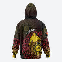 Papua New Guinea Independence Personalized Zip Hoodie Tapa Circle