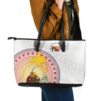 Hapi De Bilong Indipendens Papua New Guinea Leather Tote Bag PNG Lime Pot