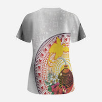 Hapi De Bilong Indipendens Papua New Guinea Scrub Top PNG Lime Pot