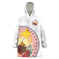 Hapi De Bilong Indipendens Papua New Guinea Wearable Blanket Hoodie PNG Lime Pot