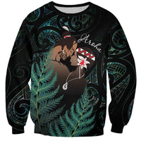 Maori Hongi Valentine Sweatshirt Aroha Ahau Ki A Koe