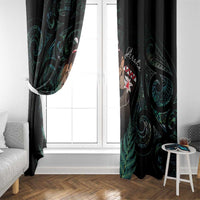 Maori Hongi Valentine Window Curtain Aroha Ahau Ki A Koe