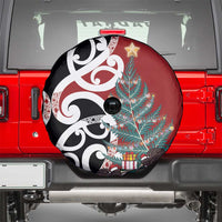 New Zealand Silver Fern Christmas Tree Spare Tire Cover Meri Kirihimete LT7 - Polynesian Pride