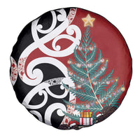 New Zealand Silver Fern Christmas Tree Spare Tire Cover Meri Kirihimete LT7 - Polynesian Pride