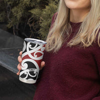 New Zealand Silver Fern Christmas Tree Tumbler Cup Meri Kirihimete LT7 - Polynesian Pride