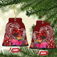 Personalized Samoa Meri Krisimasi Ceramic Ornament Segasegamau'u Mix Siapo