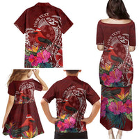 Personalized Samoa Meri Krisimasi Family Matching Puletasi and Hawaiian Shirt Segasegamau'u Mix Siapo LT7 - Polynesian Pride