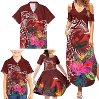 Personalized Samoa Meri Krisimasi Family Matching Summer Maxi Dress and Hawaiian Shirt Segasegamau'u Mix Siapo LT7 - Polynesian Pride