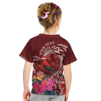 Personalized Samoa Meri Krisimasi Kid T Shirt Segasegamau'u Mix Siapo