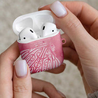 Breast Cancer Awareness Maori AirPods Case Kia Kaha Kia Maia Kia Manawanui LT7 - Polynesian Pride