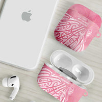 Breast Cancer Awareness Maori AirPods Case Kia Kaha Kia Maia Kia Manawanui LT7 - Polynesian Pride