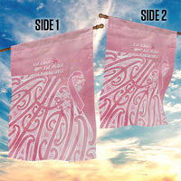 Breast Cancer Awareness Maori Garden Flag Kia Kaha Kia Maia Kia Manawanui LT7 - Polynesian Pride