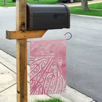 Breast Cancer Awareness Maori Garden Flag Kia Kaha Kia Maia Kia Manawanui LT7 - Polynesian Pride