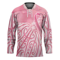 Breast Cancer Awareness Maori Hockey Jersey Kia Kaha Kia Maia Kia Manawanui LT7 Unisex Pink - Polynesian Pride