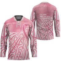 Breast Cancer Awareness Maori Hockey Jersey Kia Kaha Kia Maia Kia Manawanui LT7 - Polynesian Pride
