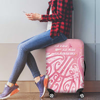 Breast Cancer Awareness Maori Luggage Cover Kia Kaha Kia Maia Kia Manawanui LT7 - Polynesian Pride