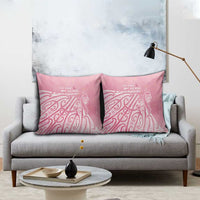 Breast Cancer Awareness Maori Pillow Cover Kia Kaha Kia Maia Kia Manawanui LT7 - Polynesian Pride