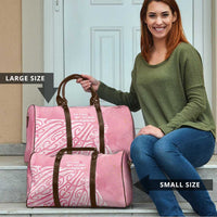 Breast Cancer Awareness Maori Travel Bag Kia Kaha Kia Maia Kia Manawanui LT7 - Polynesian Pride